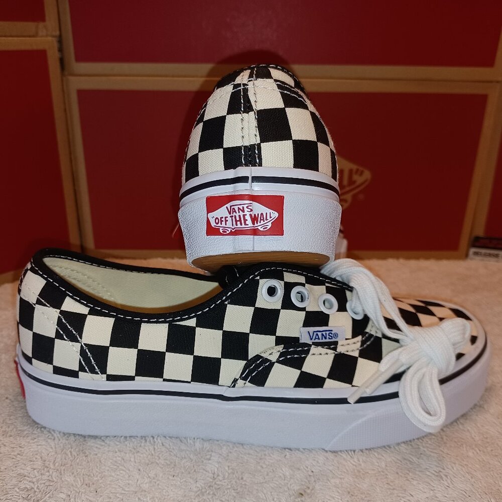 VANS Men's 3.5/Women's 5 Authentic Golden Coast Black/White Checker VN000W4NDI0